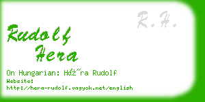 rudolf hera business card